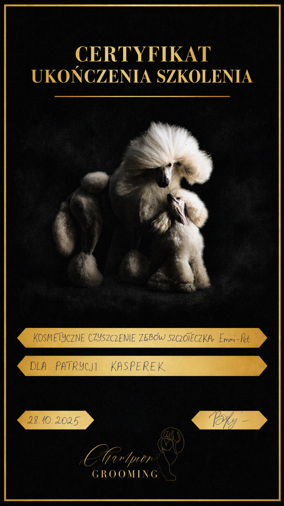 Champion Grooming — Kosmetyczne czyszczenie zębów szczoteczką Emmi-pet — 28.10.2025